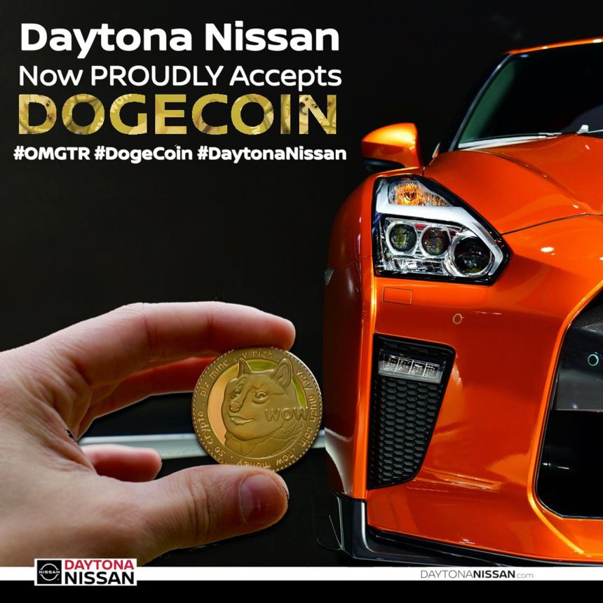 This Nissan dealership is now accepting DogeCoin as payment image