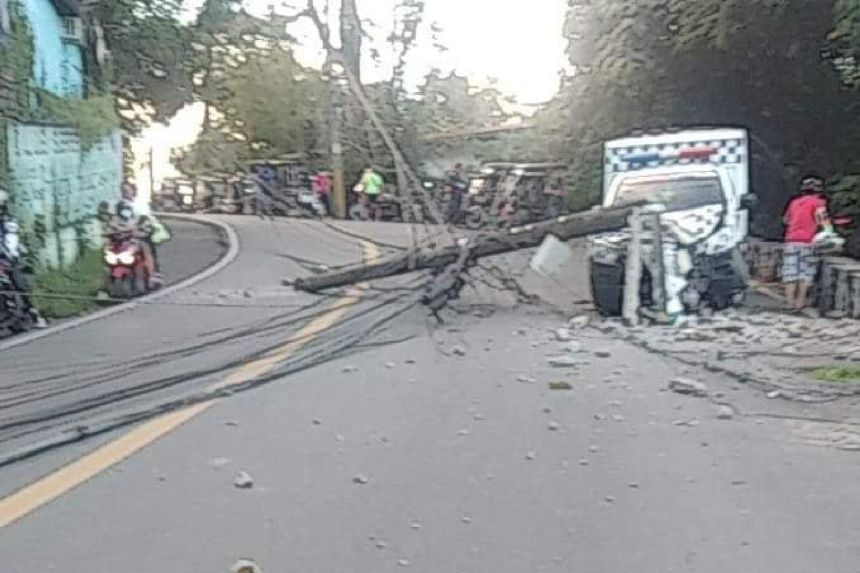 Cabrera Road in Antipolo, Rizal temporarily unpassable image