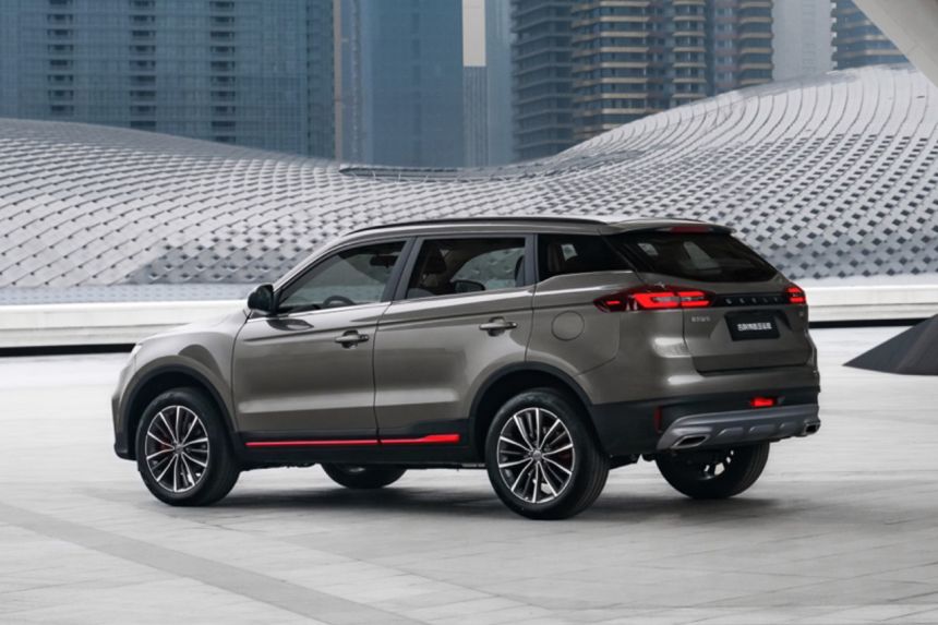 This Geely Azkarra has some Lotus goodies underneath image