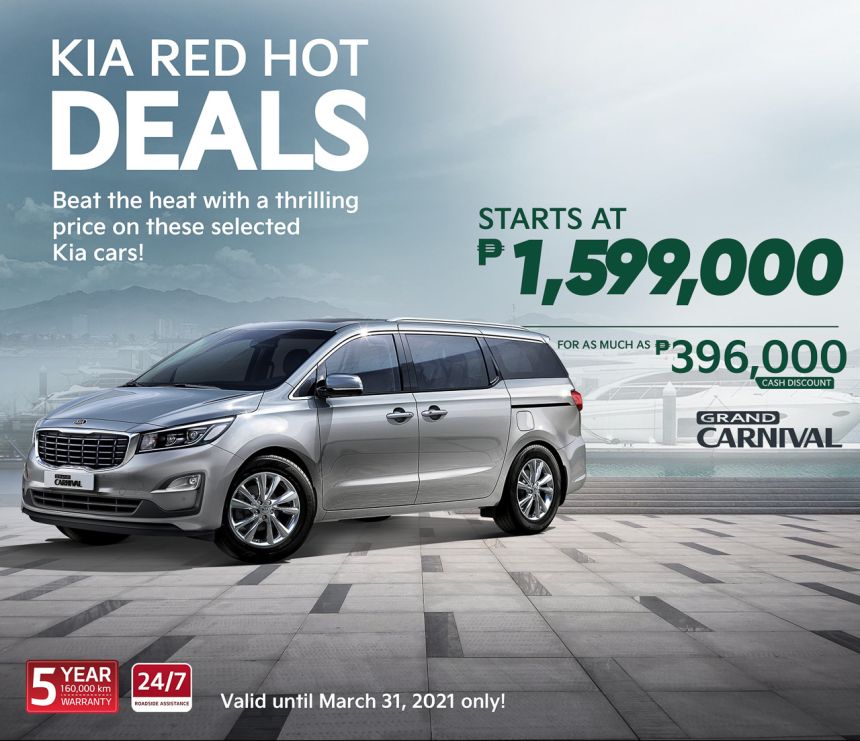 Get up to PHP 430K off with Kia