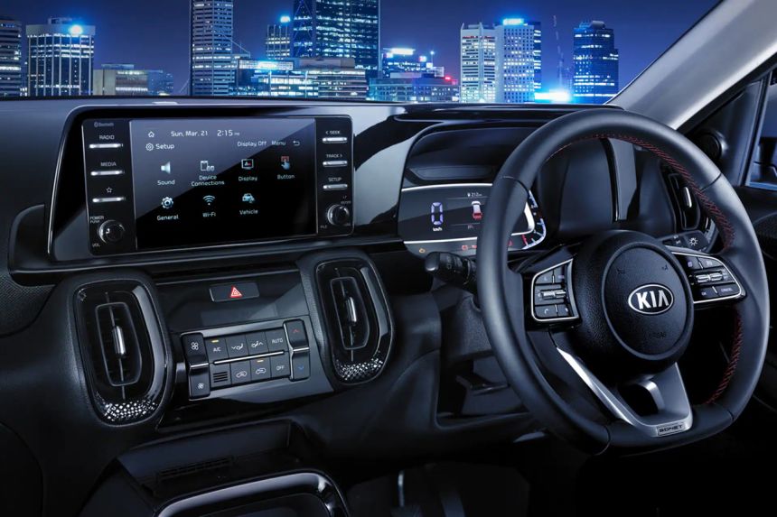 Kia squeezed seven seats in the tiny Sonet image