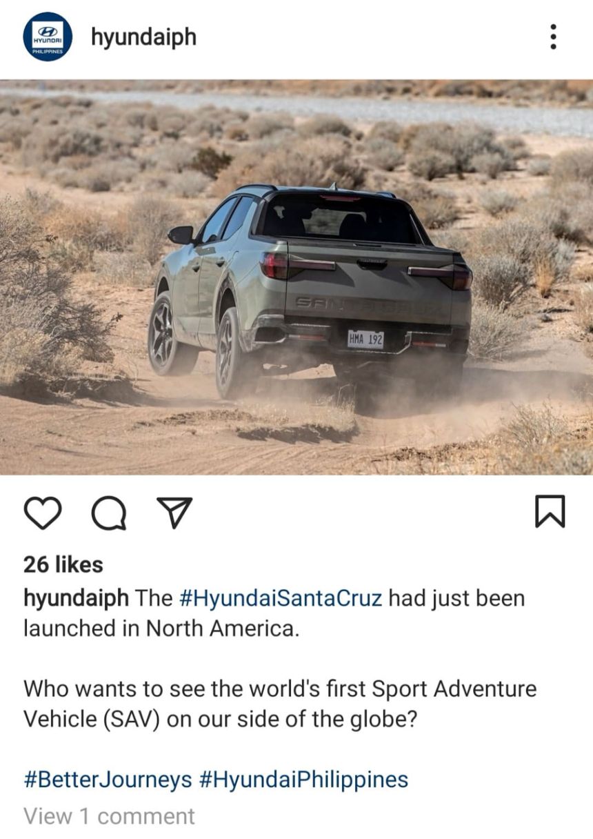 Hyundai considering Santa Cruz pick-up for PH? image