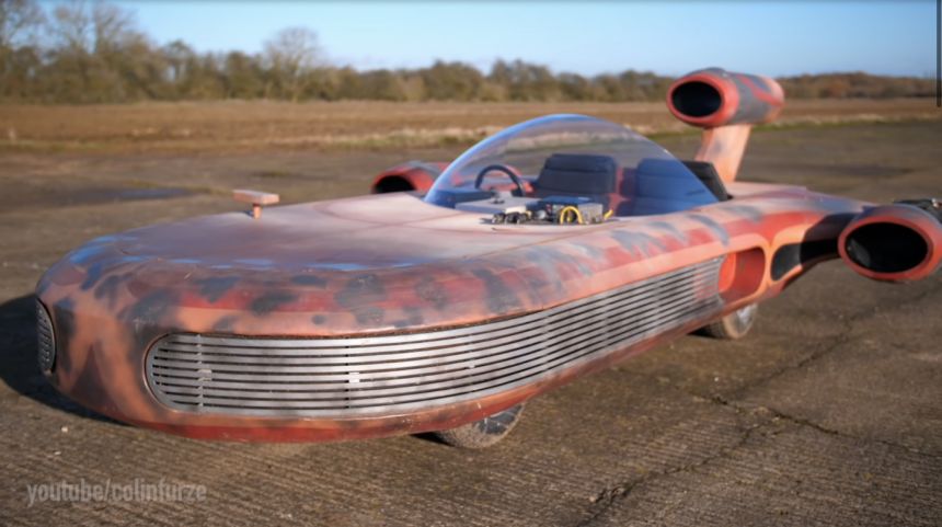 This jet-powered Star Wars Landspeeder is ridiculously awesome image