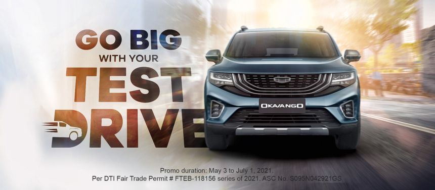 Test drive a Geely Okavango, win special prizes image