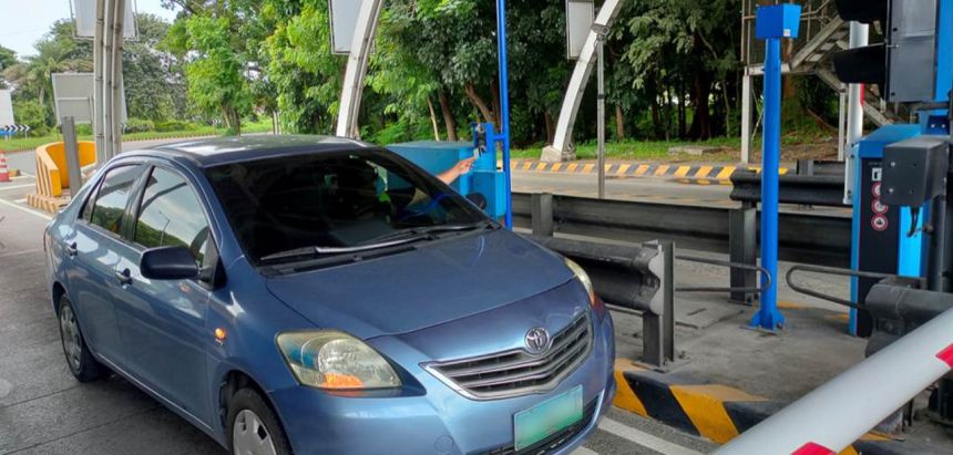 NLEX testing plate number recognition system for RFID toll collection image
