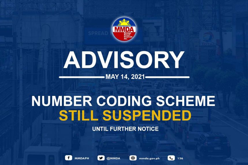 FYI: Number coding is still suspended, except in Makati image