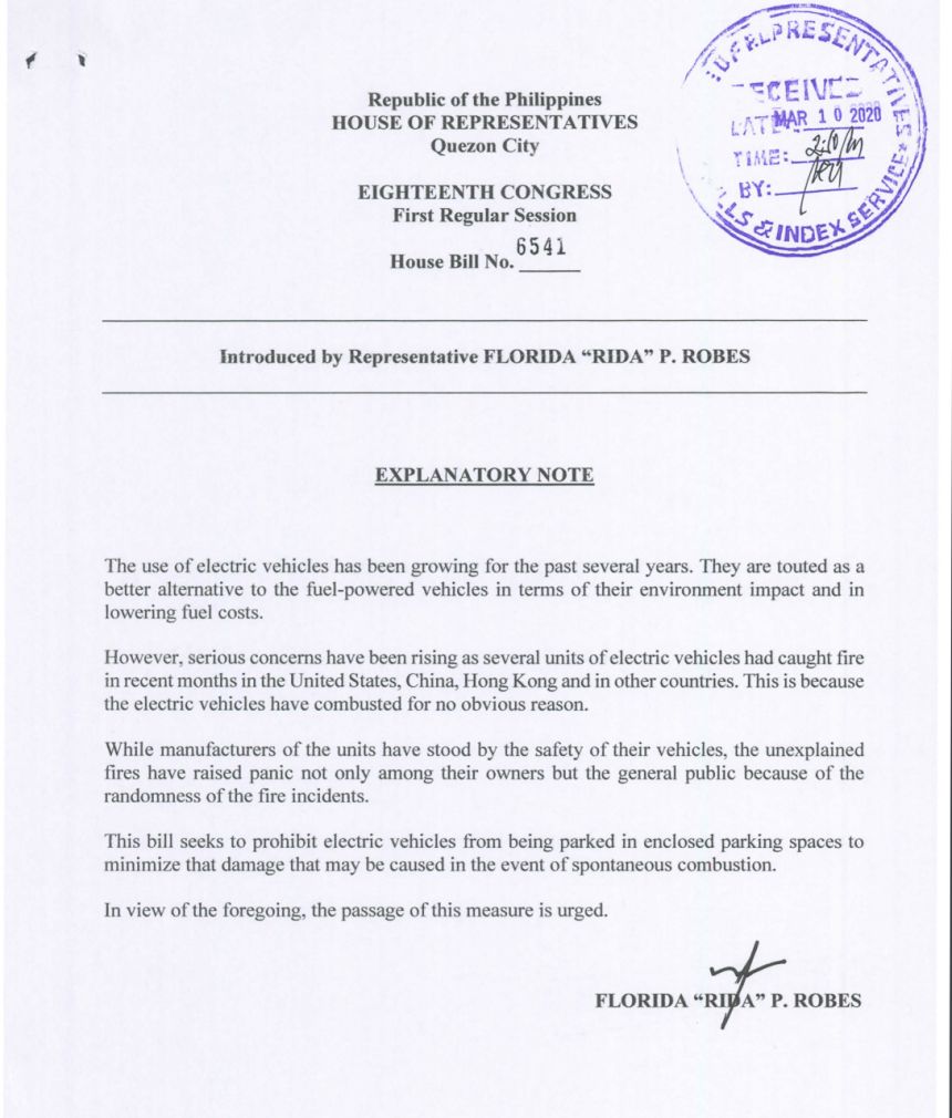 EV Parking Bill image