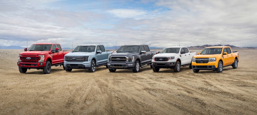 Size check: 2022 Ford Maverick vs. Ranger, F-150, Super Duty image