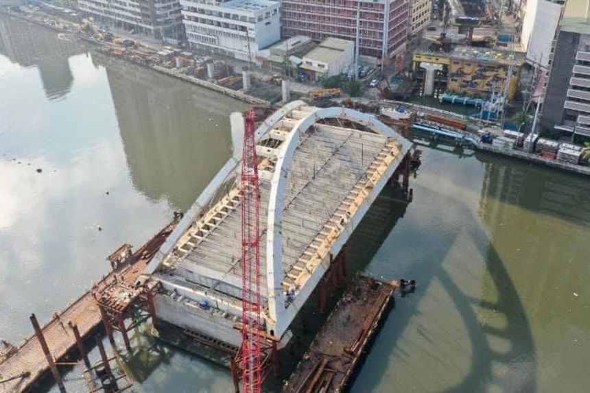 Binondo-Intramuros Bridge 70% complete, to be finished by Dec image