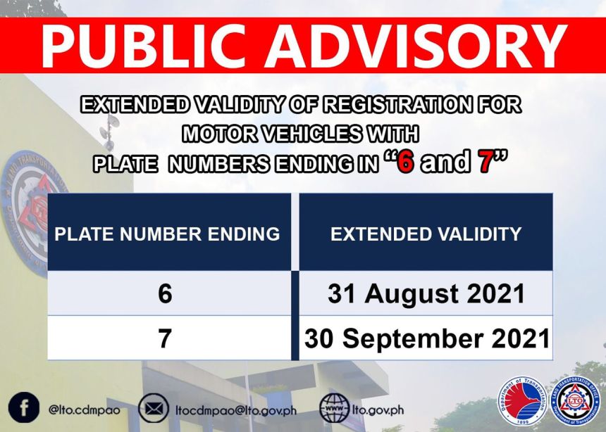 LTO extends license validity, MV registrations until September image
