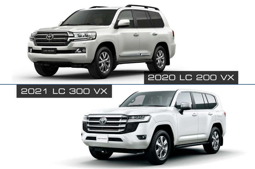 Prices Specs Variants: 2021 Toyota Land Cruiser 300 vs Land Cruiser 200 image