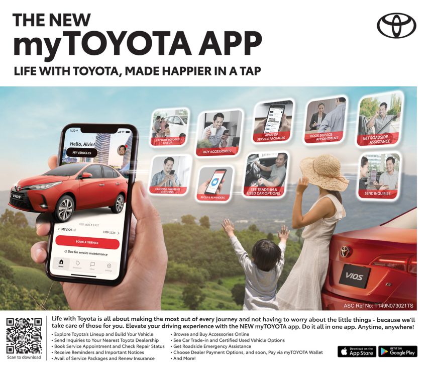 Browse, buy and schedule PMS through the myToyota app image