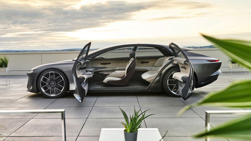 Audi Grandsphere concept is a 710HP private jet for the road image