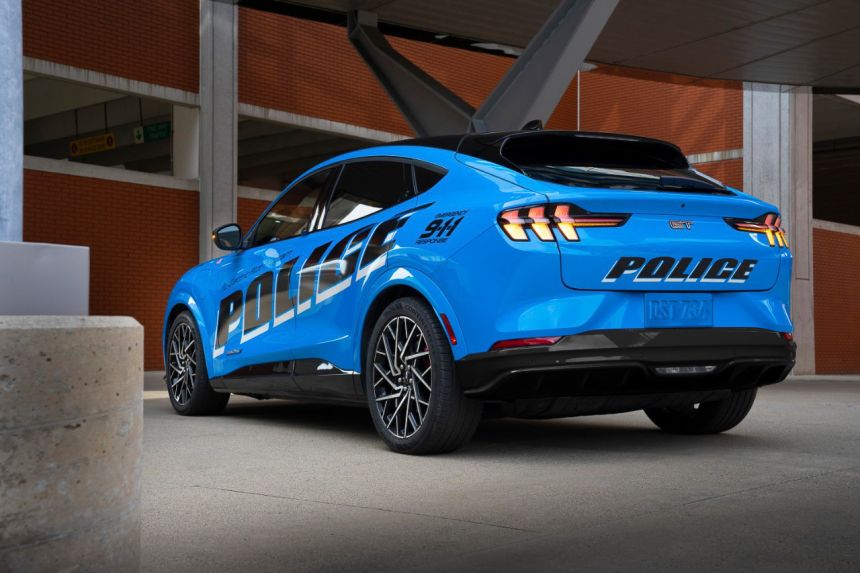 Ford is testing a Mustang Mach-E for police use image