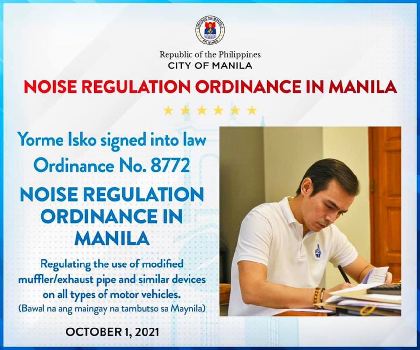 City of Manila passes anti-loud mufflers ordinance image