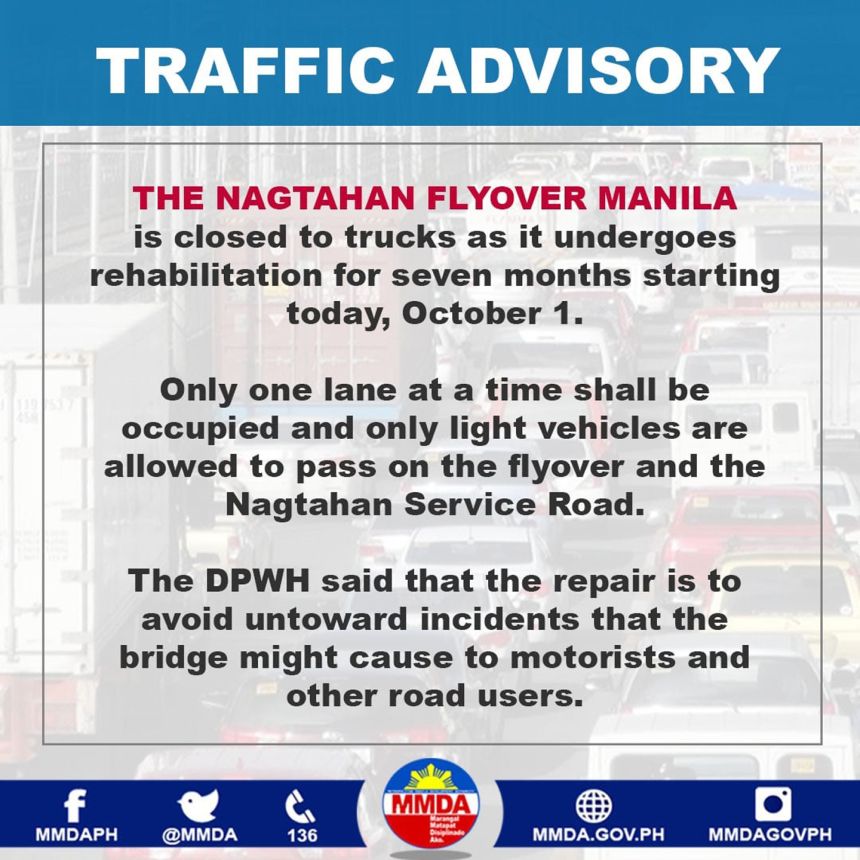 Nagtahan Flyover reduced to one-lane for repair works image