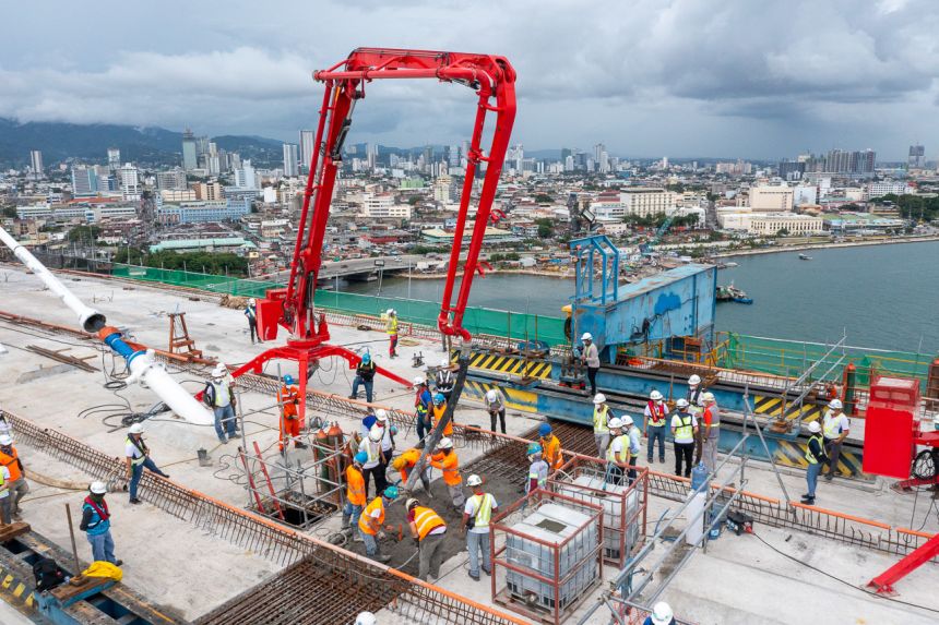 Main bridge of Cebu Cordova Link Expressway now connected image