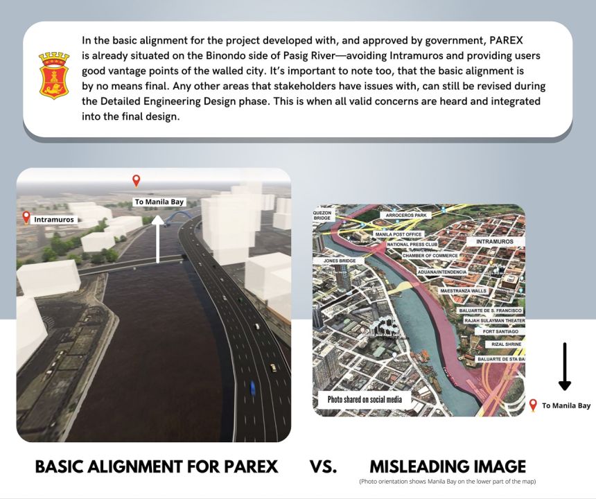 PAREX to avoid Intramuros and other heritage sites image