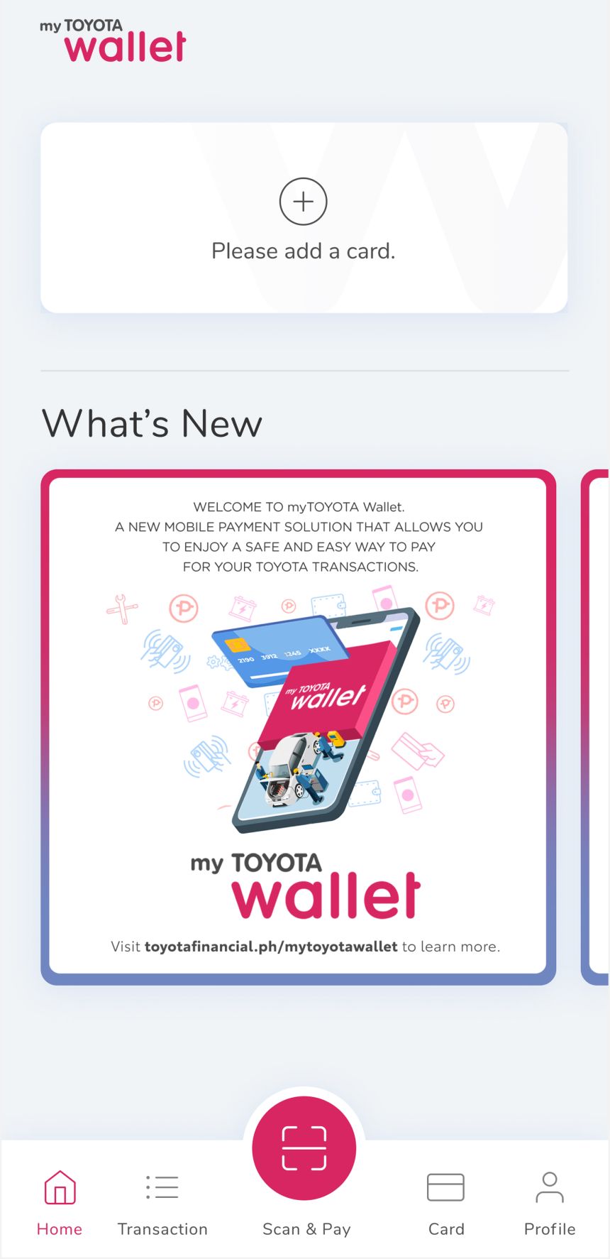 Making payments are now easier with myTOYOTA Wallet app image