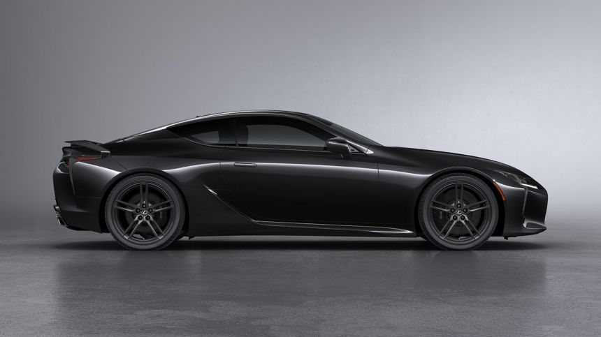 This blacked out Lexus LC is ready for Halloween image