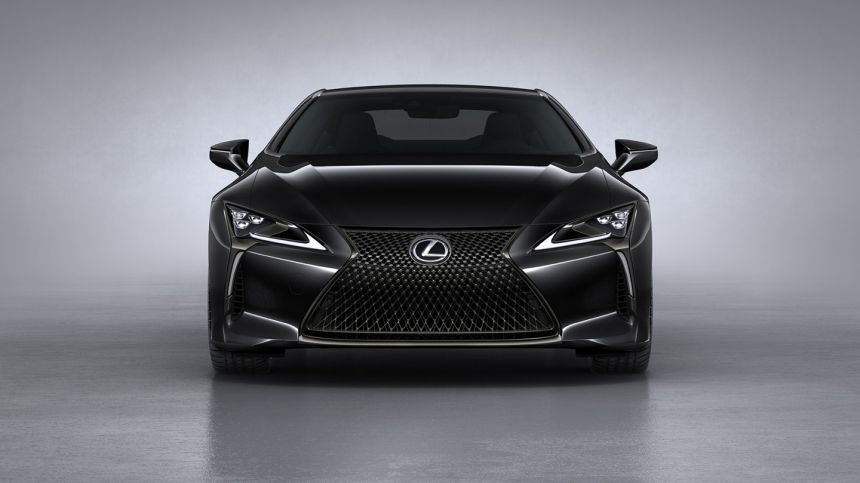 This blacked out Lexus LC is ready for Halloween image