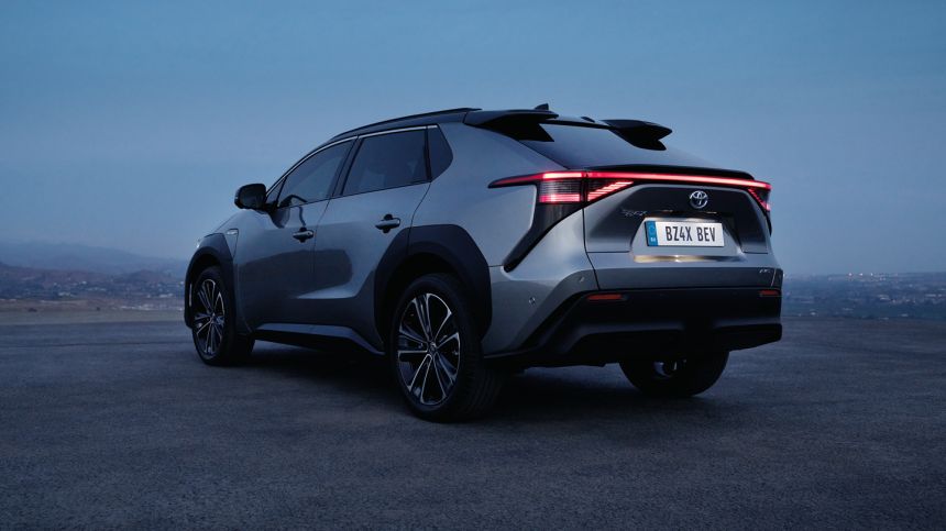 Toyota bZ4X EV has 450 km range and steer-by-wire system image