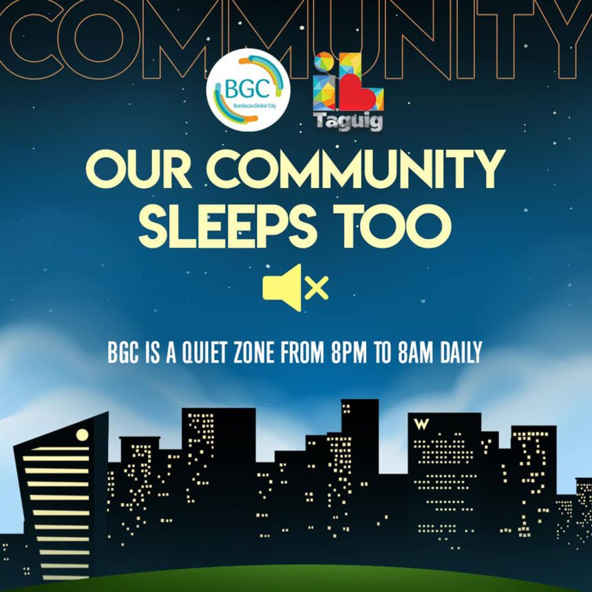 BGC: Noisy cars, bikes not welcome from 8:00 PM to 8:00 AM image