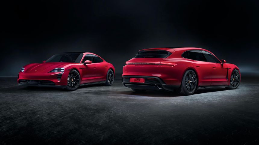Porsche Taycan Sport Turismo is a proper electric sports wagon image