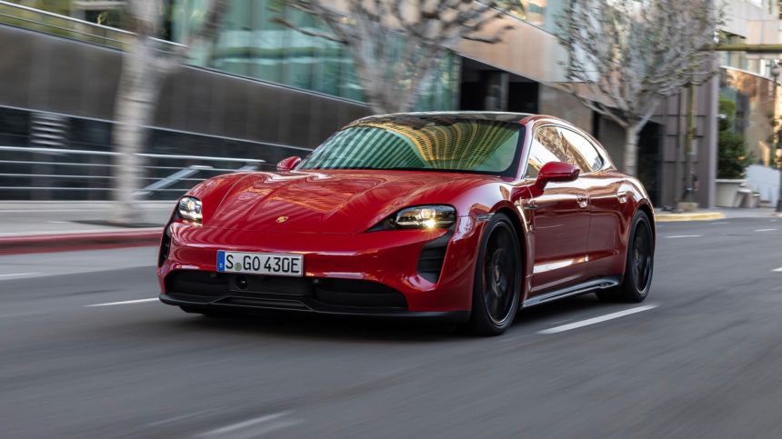 Porsche Taycan Sport Turismo is a proper electric sports wagon image