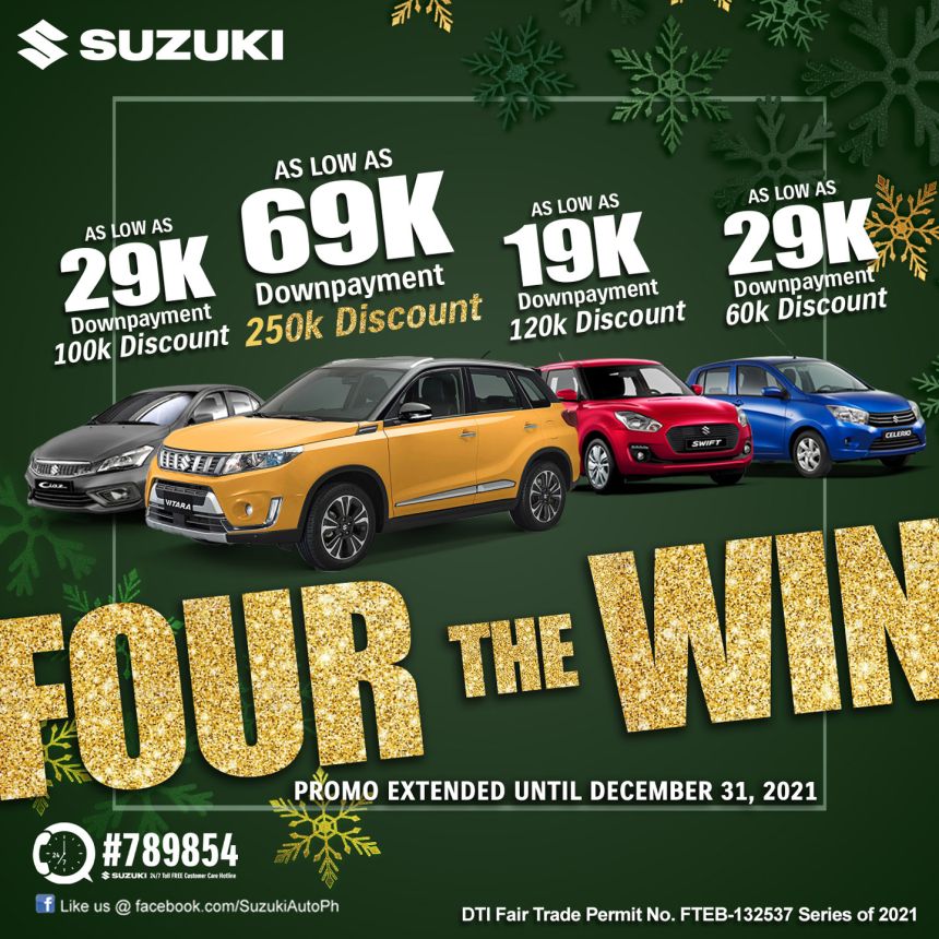 Suzuki PH offers up to PHP 250K discount this December image