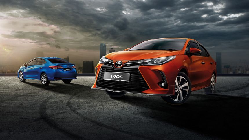 Nebula Blue Metallic looks good on the Toyota Vios image