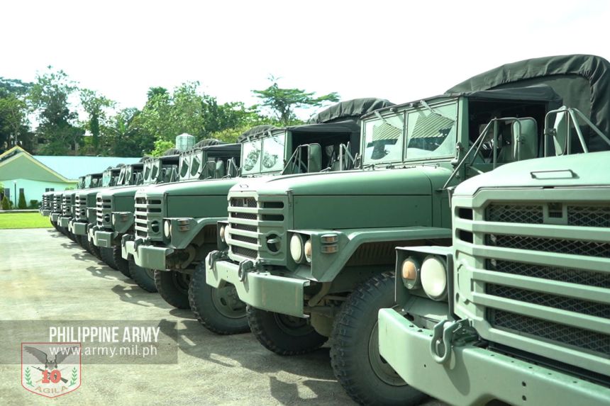 PH Army receives new Armored Mortar Carriers and trucks image