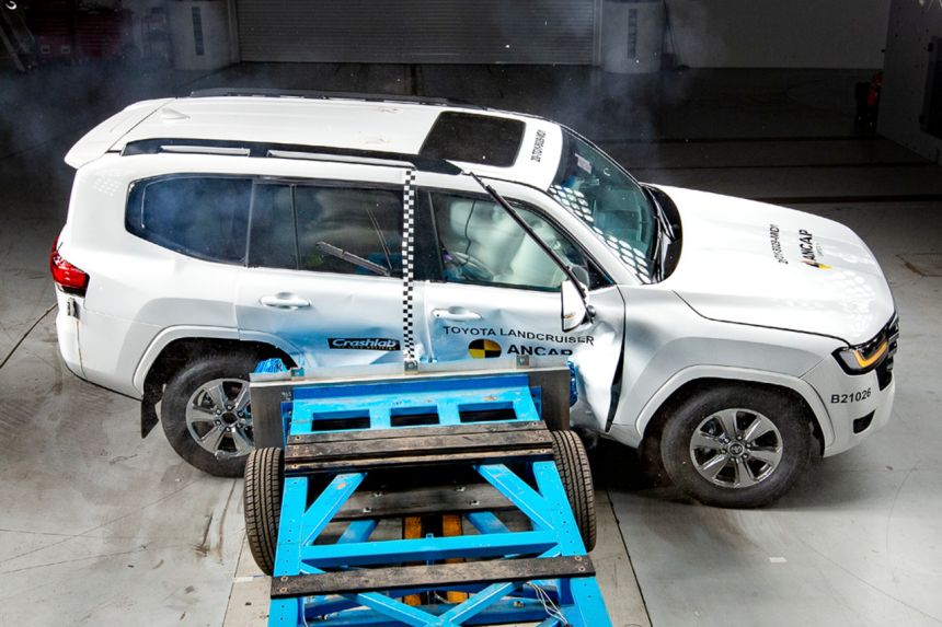 Toyota Land Cruiser 300 crashes its way to five-star safety rating image