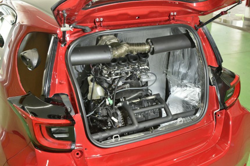 This GR Yaris Jr has the heart of a Kawasaki superbike image