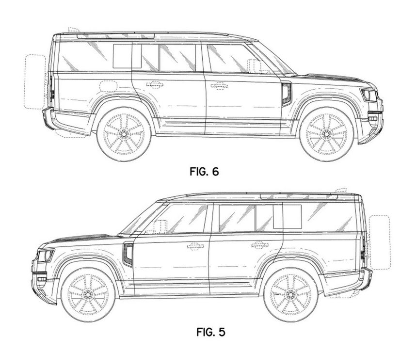 New patent images of Land Rover Defender 7-seater image