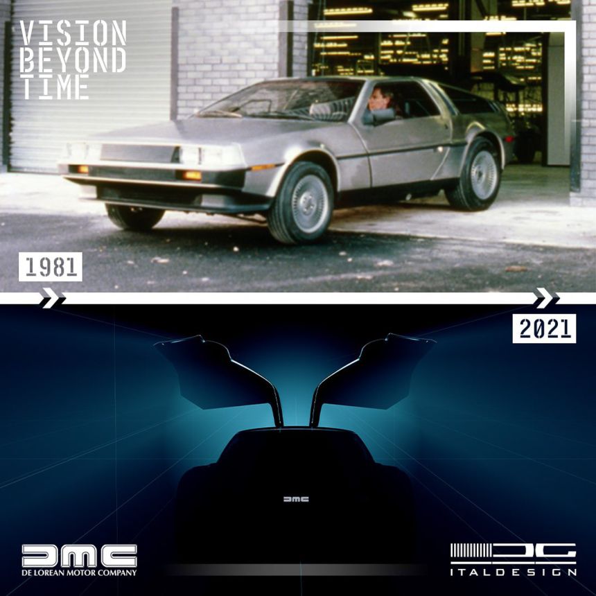 Great Scott! DeLorean teases new electric car concept image