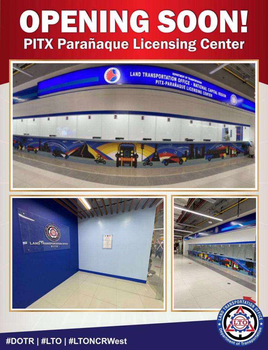 LTO to open licensing center at PITX on Feb. 23 image