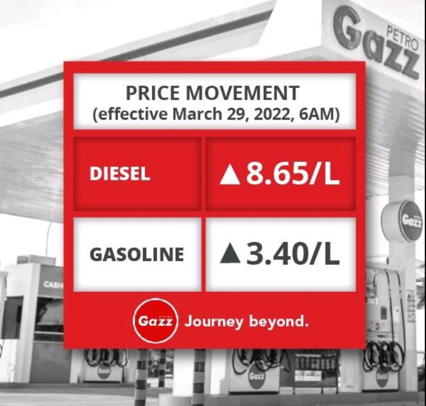 Diesel to go up by PHP 8.65 per liter tomorrow image