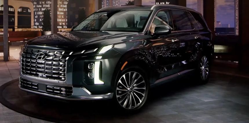 Facelifted Palisade (accidentally) revealed by Hyundai image