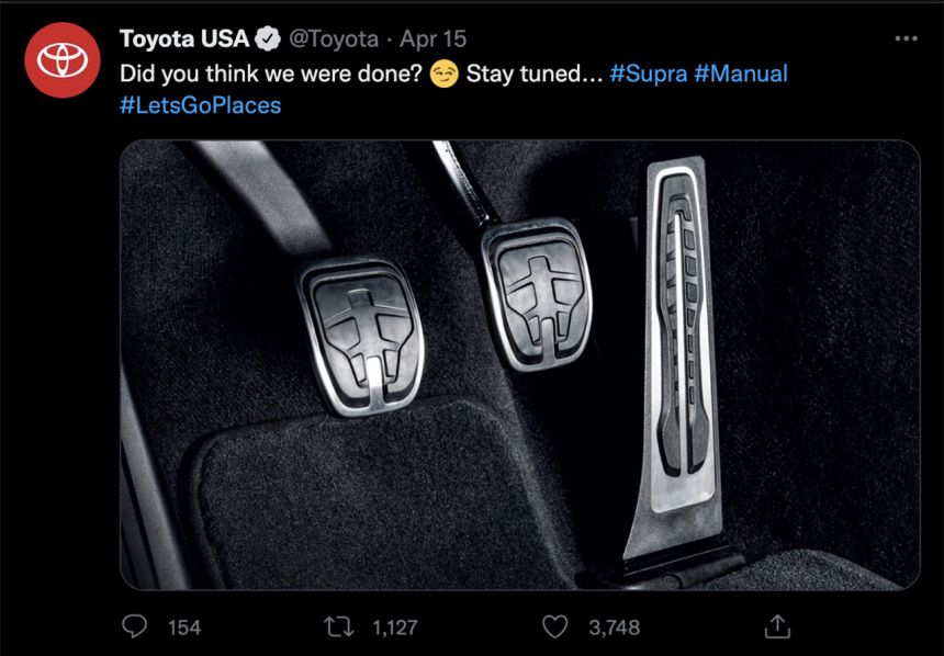 Toyota GR Supra to finally get manual transmission image