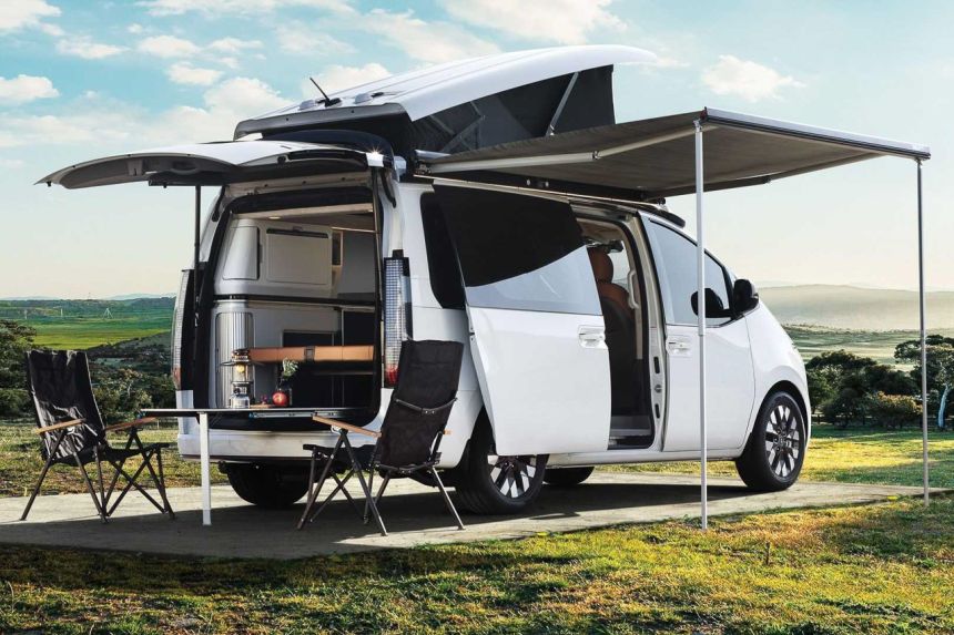 Glamp in style with the 2022 Hyundai Staria Lounge Camper image