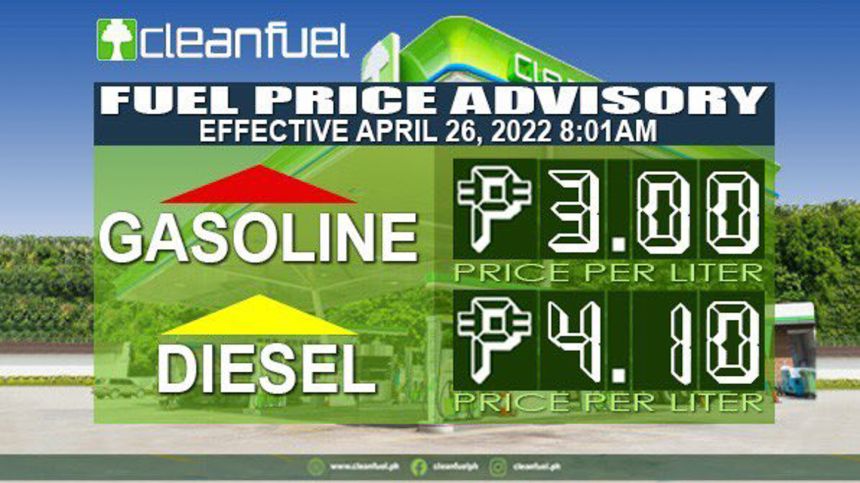 Major price hike for diesel, gas set for tomorrow image