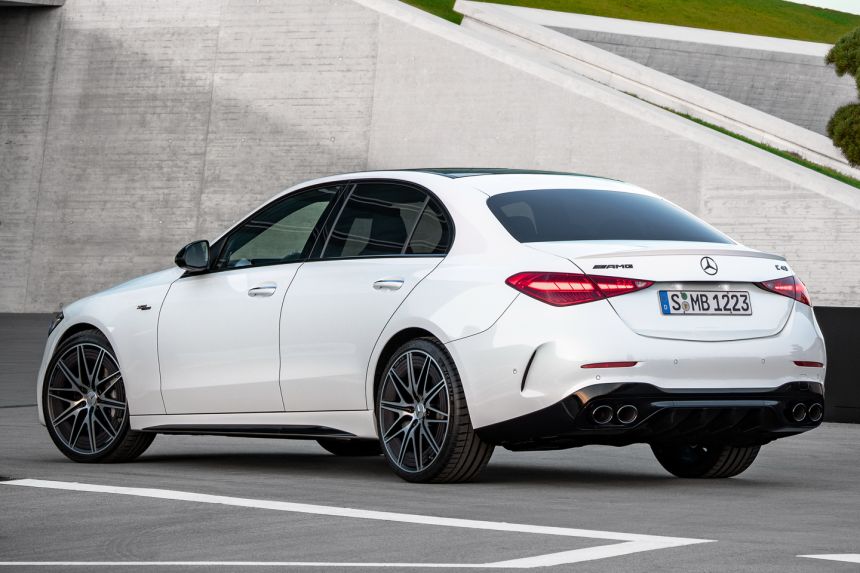 2023 Mercedes-AMG C43 drops V6 for electric turbo-four image