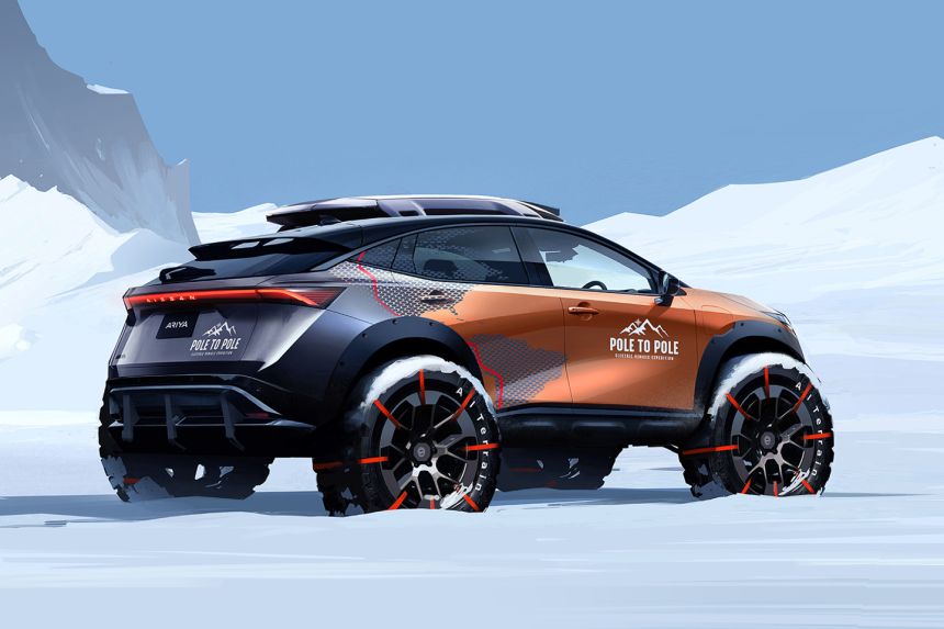 Nissan Ariya EV to travel from North to South Pole image