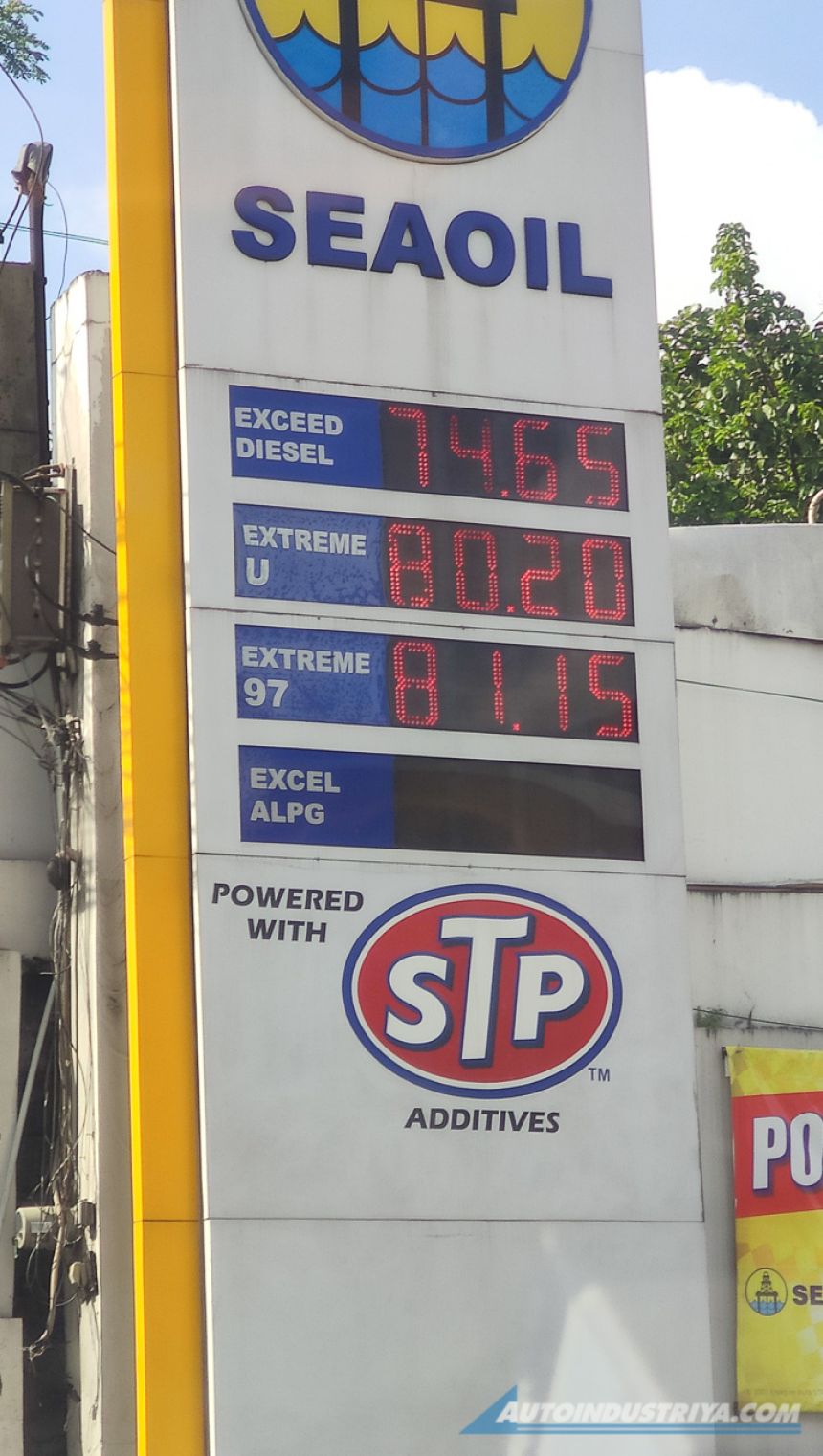 Look: Gas prices now averaging PHP 80 and above image