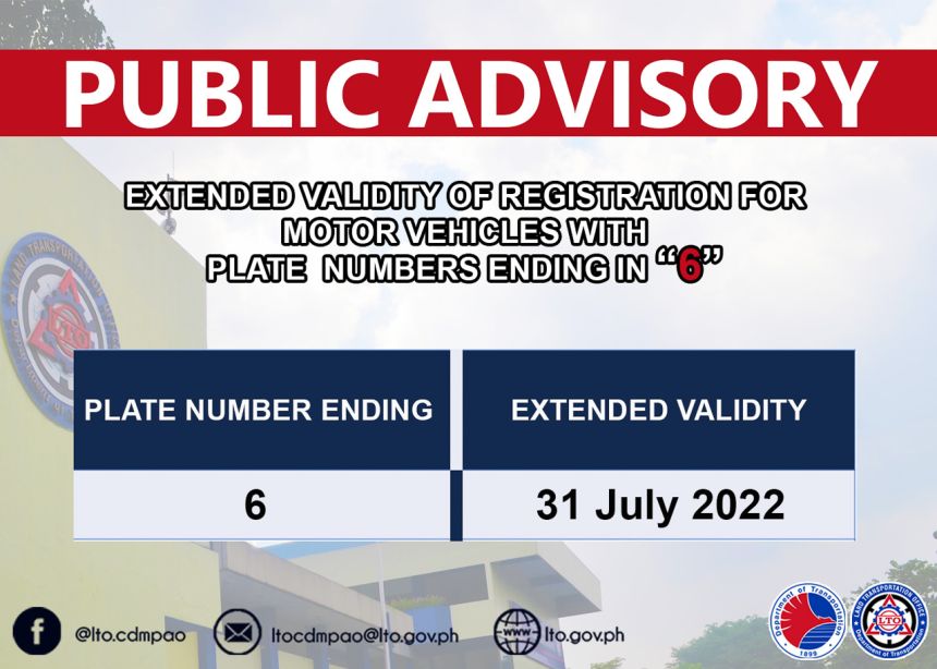 LTO extends validity of licenses, MV registration for June image