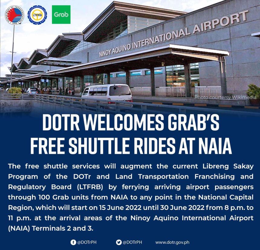 DOTr: Grab to give free rides from June 15-30 image
