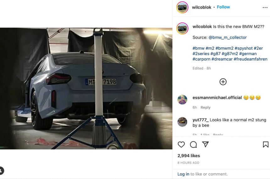 Could this be the rear of the BMW M2? image