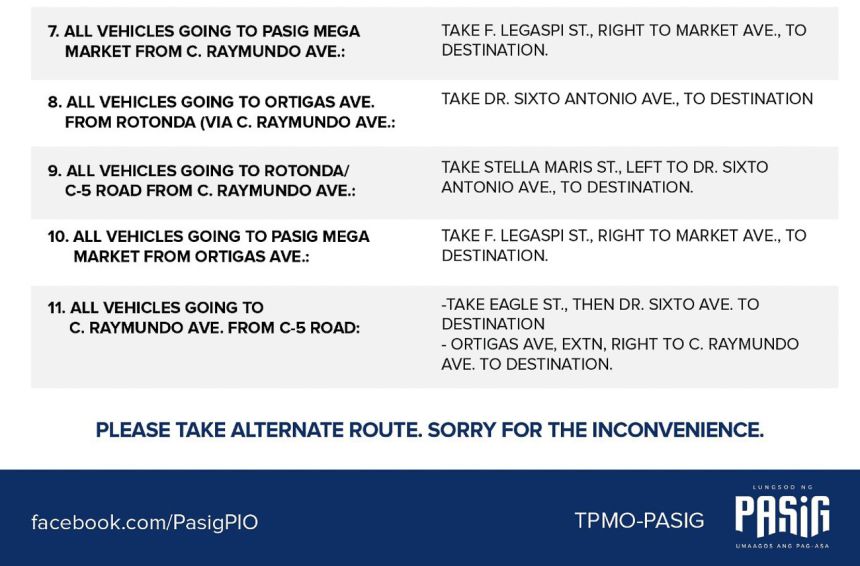 READ: Avoid these roads in Pasig City on July 1, 2022 image