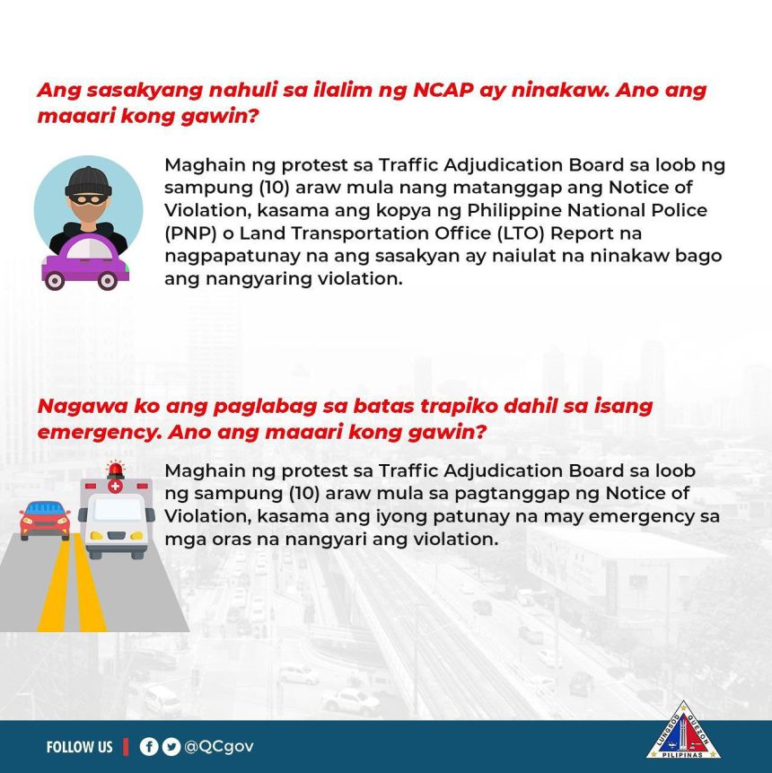 QC's No-Contact Apprehension will apply on these roads image